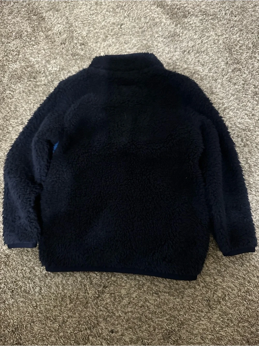 The Children's Place Colorblock Sherpa Jacket - Navy & Blue